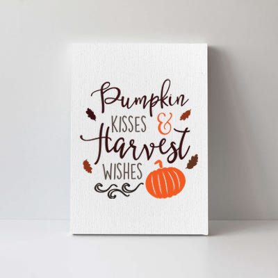 Pumpkin Kisses Harvest Wishes Canvas