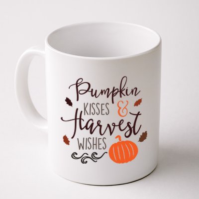 Pumpkin Kisses Harvest Wishes Coffee Mug