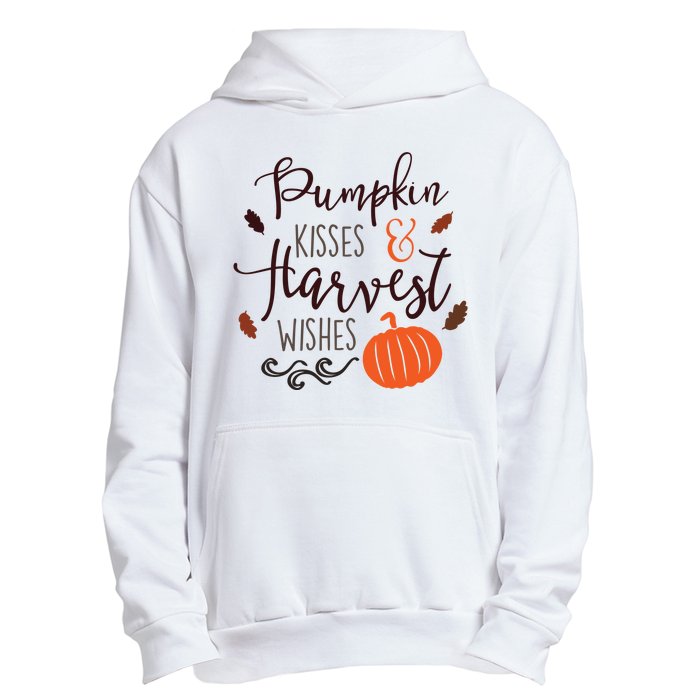 Pumpkin Kisses Harvest Wishes Urban Pullover Hoodie