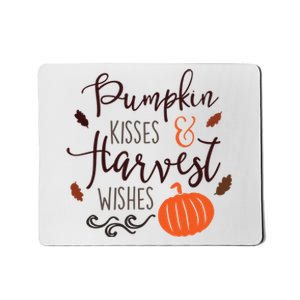 Pumpkin Kisses Harvest Wishes Mousepad