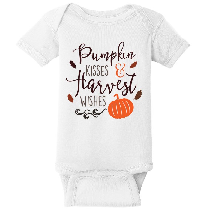 Pumpkin Kisses Harvest Wishes Baby Bodysuit