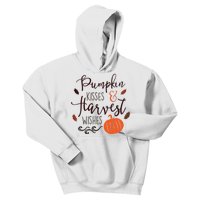 Pumpkin Kisses Harvest Wishes Kids Hoodie