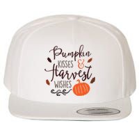 Pumpkin Kisses Harvest Wishes Wool Snapback Cap