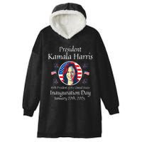 President Kamala Harris Inauguration 2025 Memorabilia Hooded Wearable Blanket