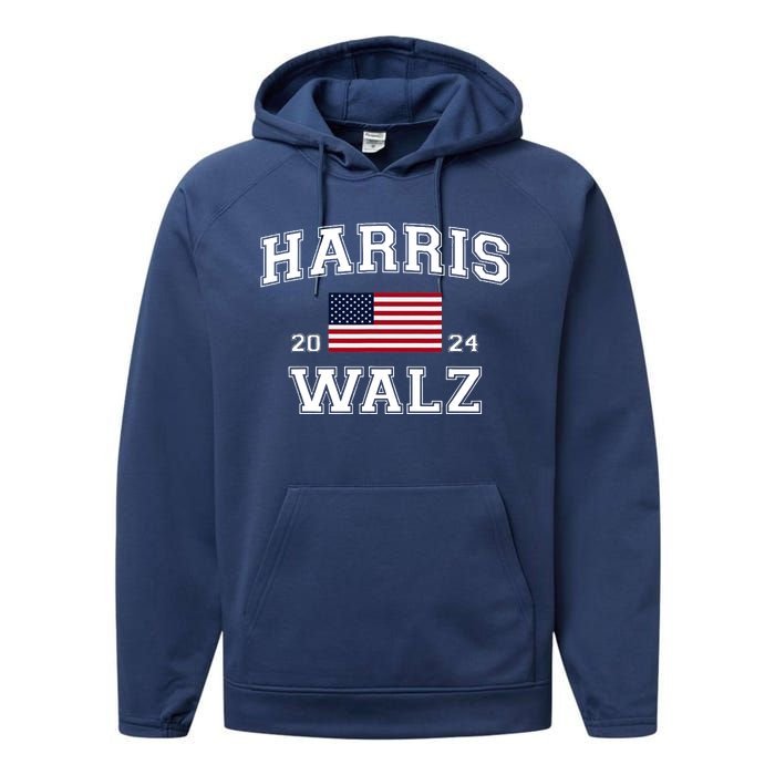 President Kamala Harris Tim Walz 2024 Election Vote Performance Fleece Hoodie