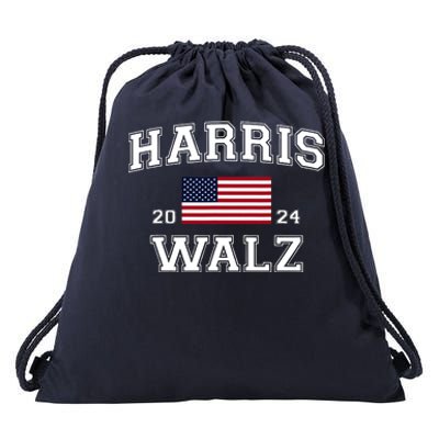 President Kamala Harris Tim Walz 2024 Election Vote Drawstring Bag