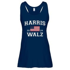 President Kamala Harris Tim Walz 2024 Election Vote Ladies Essential Flowy Tank