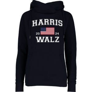 President Kamala Harris Tim Walz 2024 Election Vote Womens Funnel Neck Pullover Hood