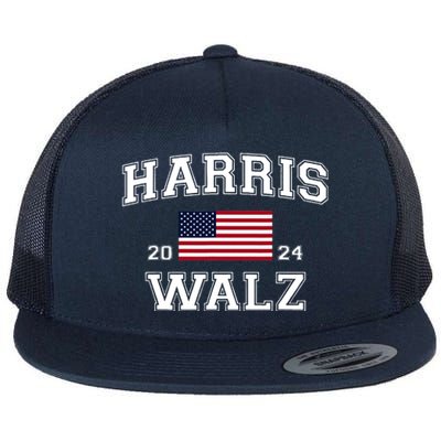 President Kamala Harris Tim Walz 2024 Election Vote Flat Bill Trucker Hat