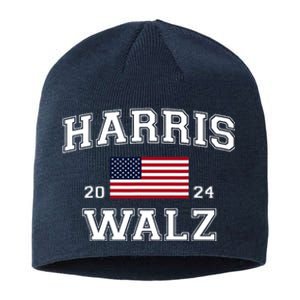 President Kamala Harris Tim Walz 2024 Election Vote Sustainable Beanie