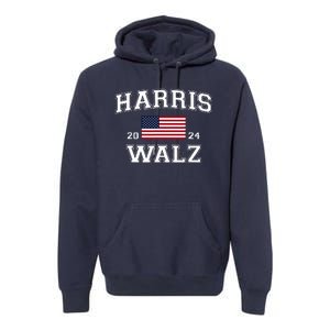 President Kamala Harris Tim Walz 2024 Election Vote Premium Hoodie