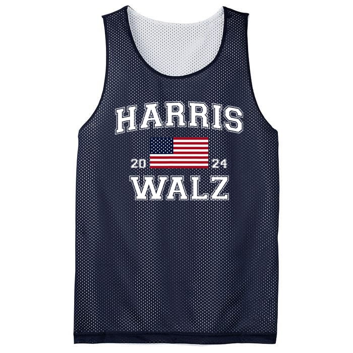 President Kamala Harris Tim Walz 2024 Election Vote Mesh Reversible Basketball Jersey Tank