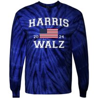 President Kamala Harris Tim Walz 2024 Election Vote Tie-Dye Long Sleeve Shirt