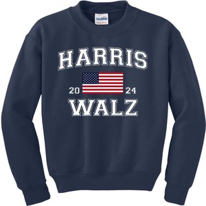 President Kamala Harris Tim Walz 2024 Election Vote Kids Sweatshirt