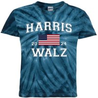 President Kamala Harris Tim Walz 2024 Election Vote Kids Tie-Dye T-Shirt