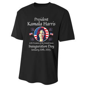 President Kamala Harris Inauguration 2025 Memorabilia Performance Sprint T-Shirt