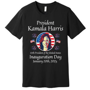 President Kamala Harris Inauguration 2025 Memorabilia Premium T-Shirt