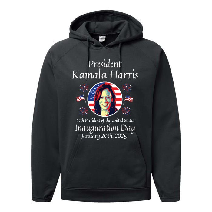 President Kamala Harris Inauguration 2025 Memorabilia Performance Fleece Hoodie