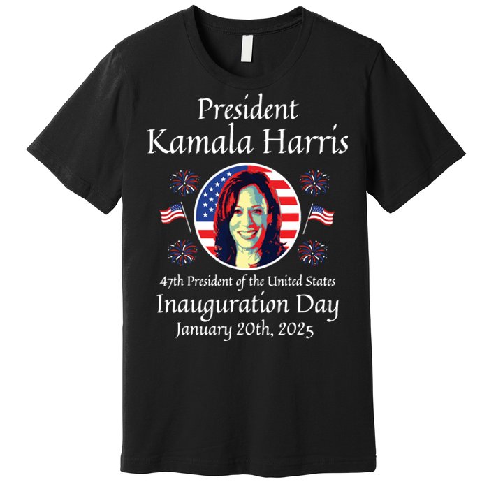 President Kamala Harris Inauguration 2025 Memorabilia Premium T-Shirt