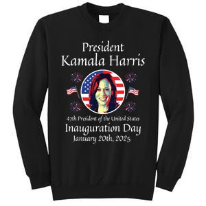 President Kamala Harris Inauguration 2025 Memorabilia Tall Sweatshirt