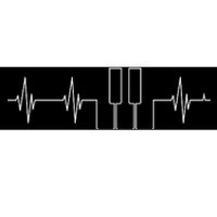 Piano Keys Hearbeat Bumper Sticker