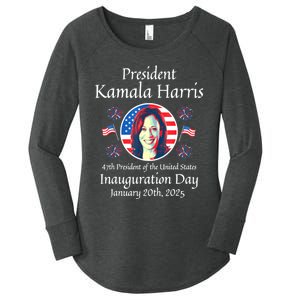 President Kamala Harris Inauguration 2025 Memorabilia Women's Perfect Tri Tunic Long Sleeve Shirt