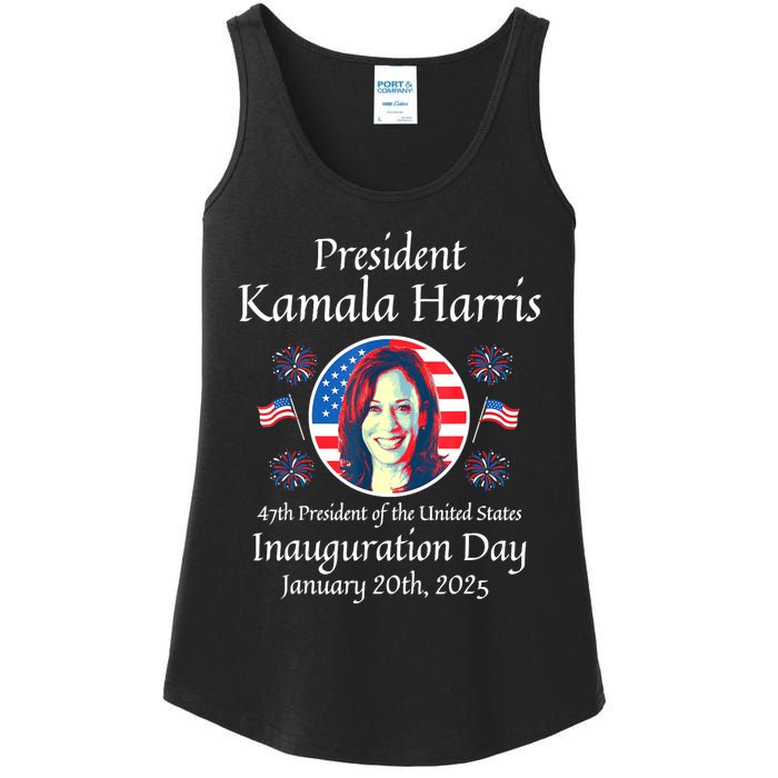 President Kamala Harris Inauguration 2025 Memorabilia Ladies Essential Tank