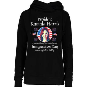 President Kamala Harris Inauguration 2025 Memorabilia Womens Funnel Neck Pullover Hood