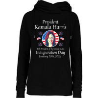 President Kamala Harris Inauguration 2025 Memorabilia Womens Funnel Neck Pullover Hood