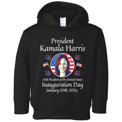 President Kamala Harris Inauguration 2025 Memorabilia Toddler Hoodie