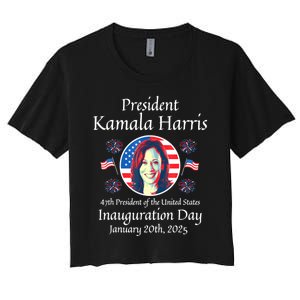 President Kamala Harris Inauguration 2025 Memorabilia Women's Crop Top Tee