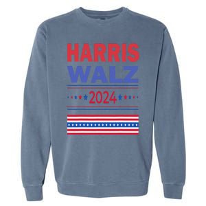 President Kamala Harris 2024 Voteelect Vp Tim Walz Nominee Garment-Dyed Sweatshirt