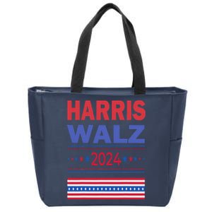 President Kamala Harris 2024 Voteelect Vp Tim Walz Nominee Zip Tote Bag