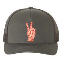 Pro Kamala Harris 2024 Peace Sign Yupoong Adult 5-Panel Trucker Hat