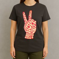 Pro Kamala Harris 2024 Peace Sign T-Shirt