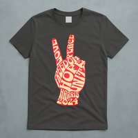 Pro Kamala Harris 2024 Peace Sign T-Shirt