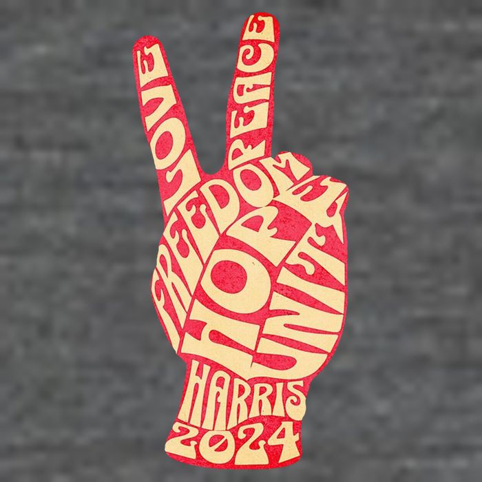 Pro Kamala Harris 2024 Peace Sign T-Shirt