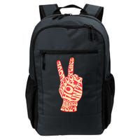 Pro Kamala Harris 2024 Peace Sign Backpack