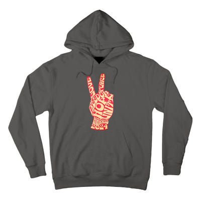 Pro Kamala Harris 2024 Peace Sign Tall Hoodie