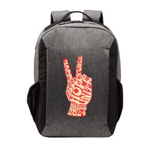 Pro Kamala Harris 2024 Peace Sign Vector Backpack