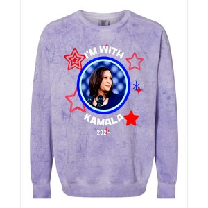 President Kamala Harris Im With Her Kamala Vote For 2024 Gift Colorblast Crewneck Sweatshirt