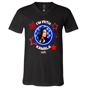 President Kamala Harris Im With Her Kamala Vote For 2024 Gift V-Neck T-Shirt