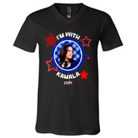 President Kamala Harris Im With Her Kamala Vote For 2024 Gift V-Neck T-Shirt