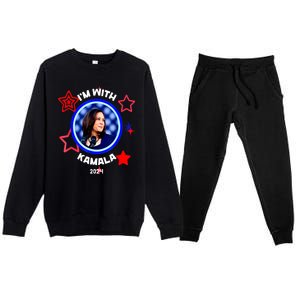 President Kamala Harris Im With Her Kamala Vote For 2024 Gift Premium Crewneck Sweatsuit Set