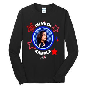 President Kamala Harris Im With Her Kamala Vote For 2024 Gift Tall Long Sleeve T-Shirt