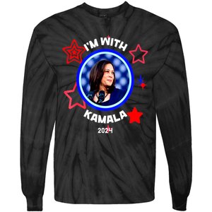 President Kamala Harris Im With Her Kamala Vote For 2024 Gift Tie-Dye Long Sleeve Shirt