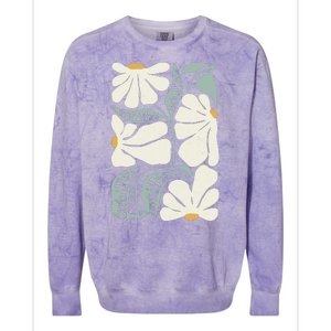 Pro Kamala Harris Waltz Flower Election Colorblast Crewneck Sweatshirt