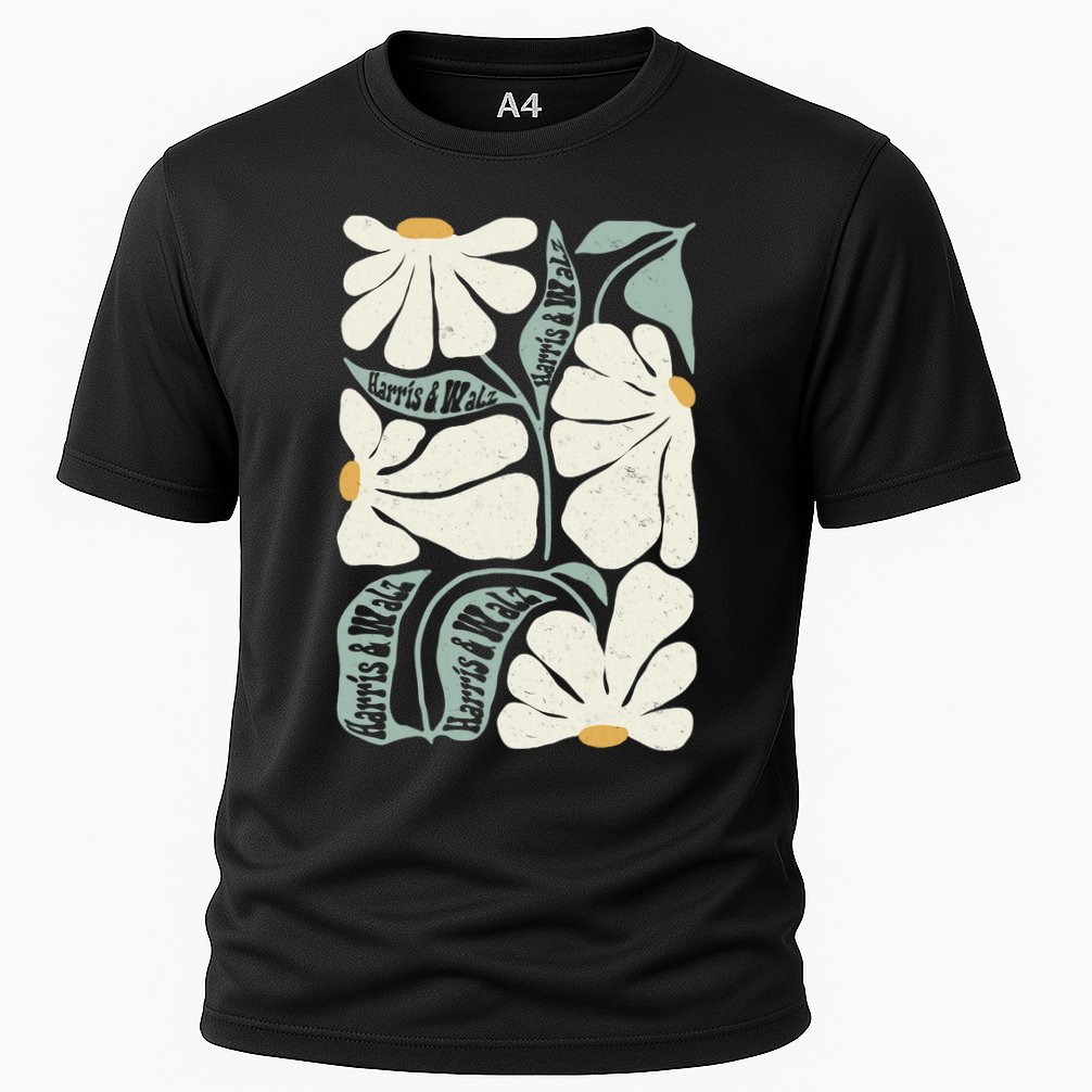 Pro Kamala Harris Waltz Flower Election Cooling Performance Crew T-Shirt
