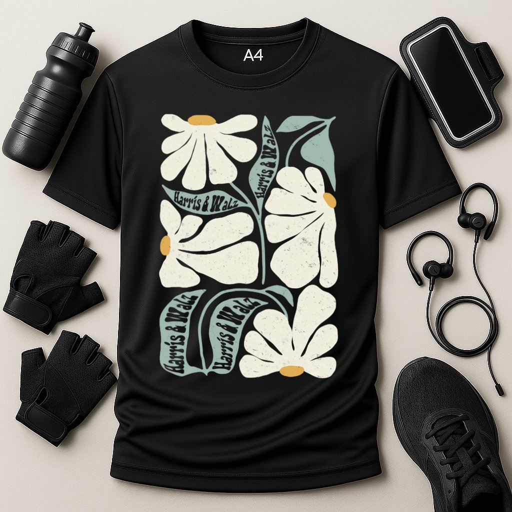 Pro Kamala Harris Waltz Flower Election Cooling Performance Crew T-Shirt
