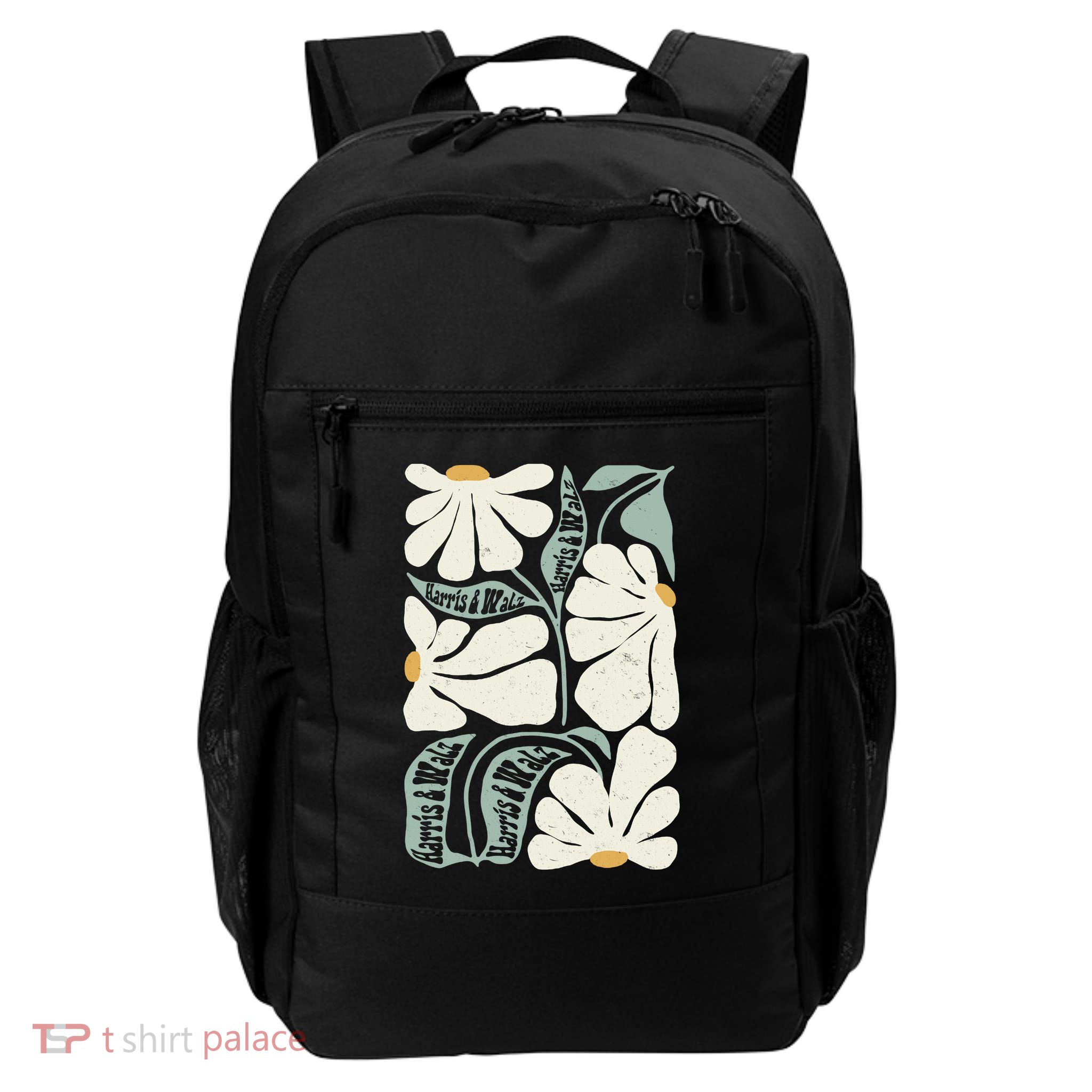 Pro Kamala Harris Waltz Flower Election Daily Commute Backpack